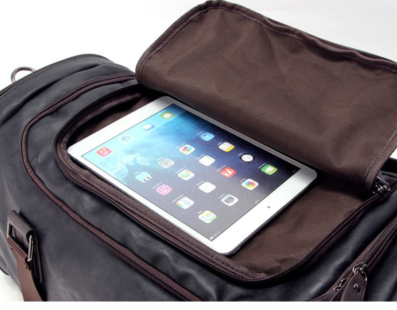 Traveler Sport Leather Duffle Bag