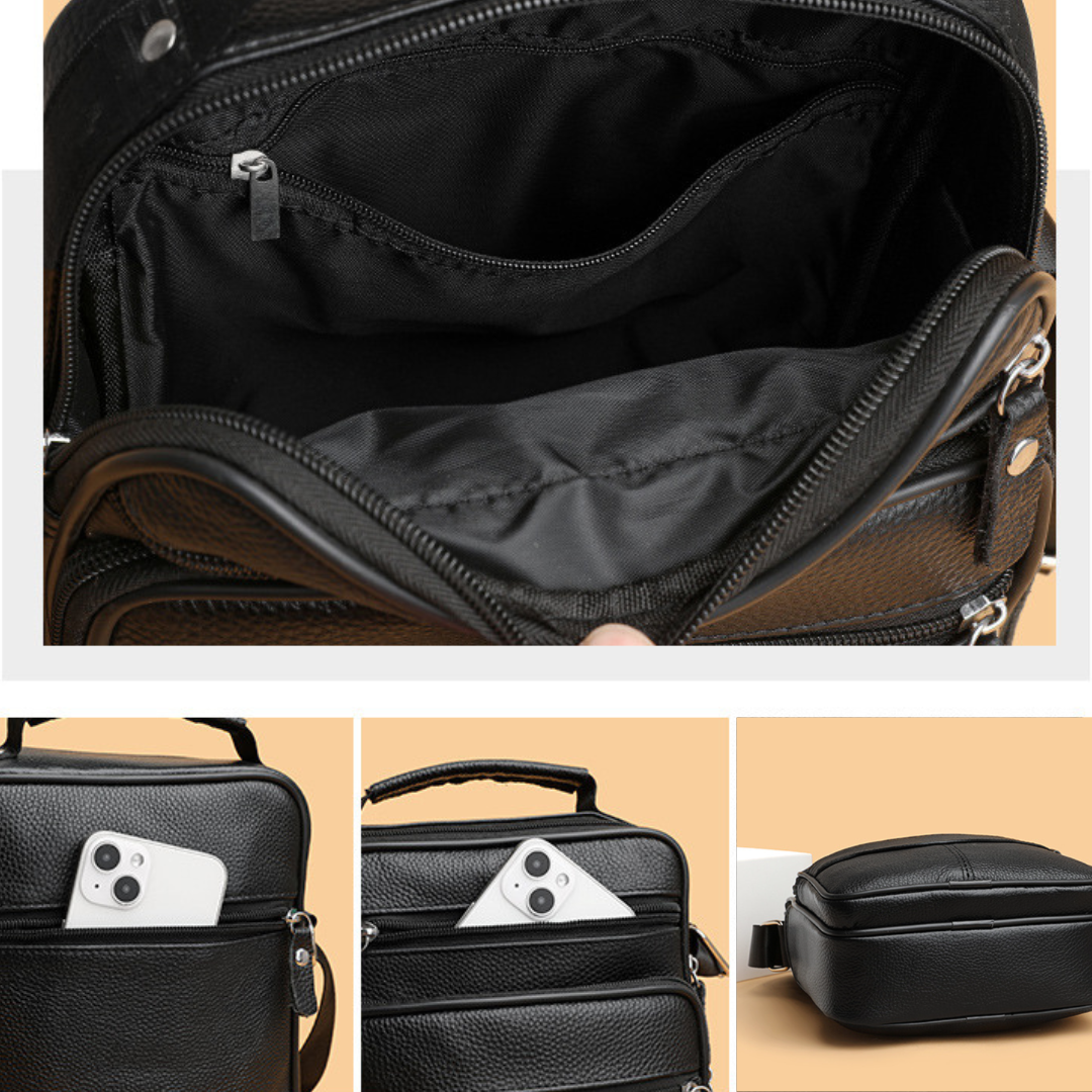Classic Leather Crossbody Bag