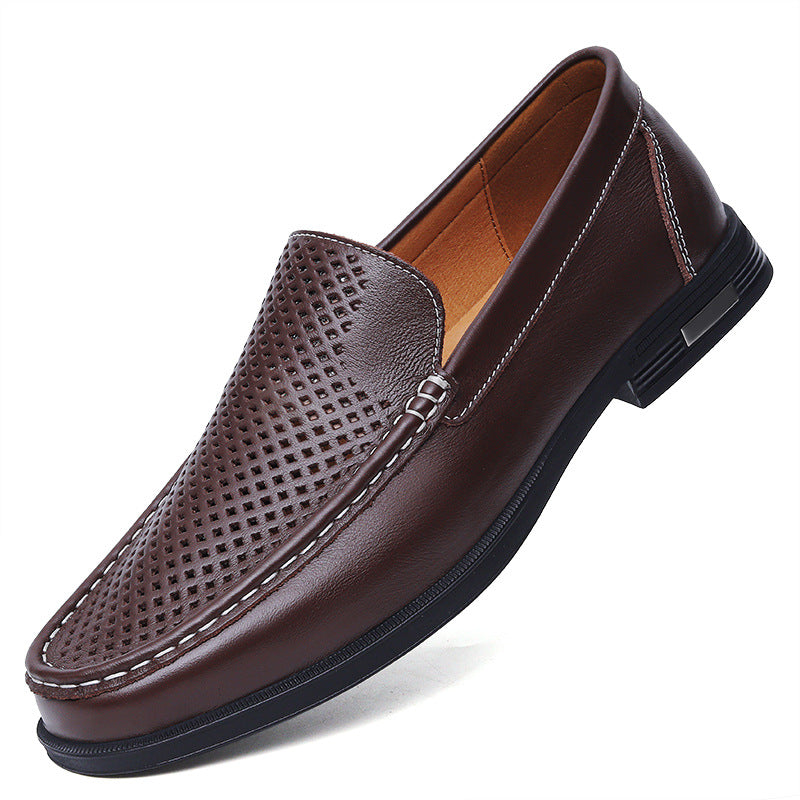 Classic Leather Slip-On Loafers