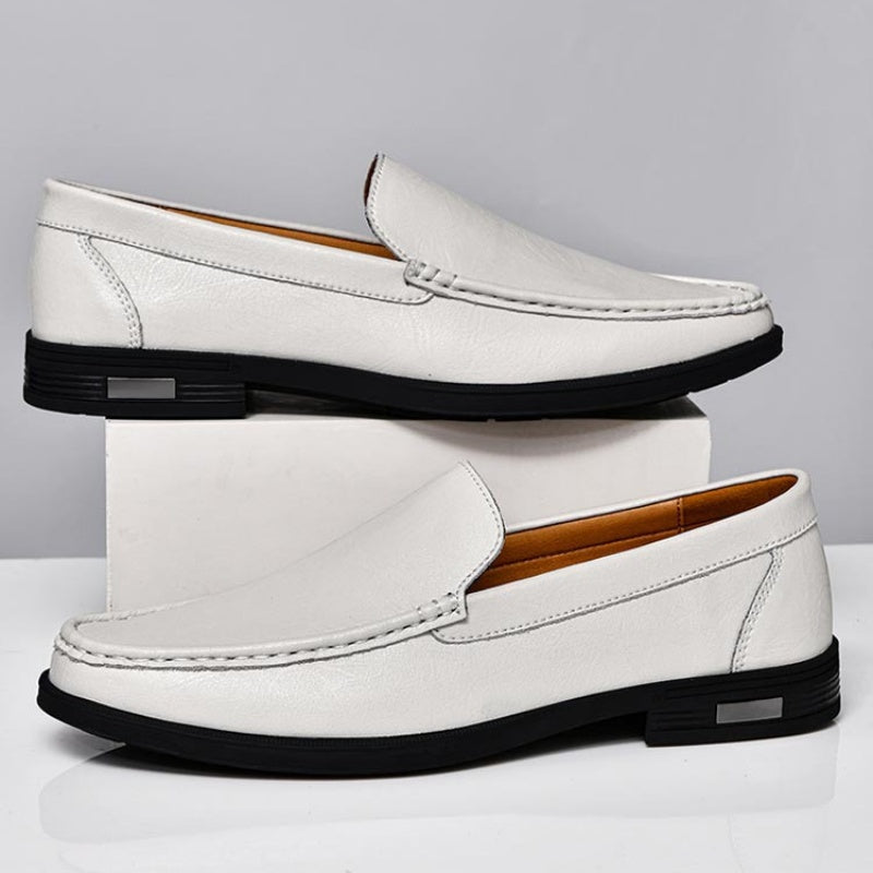Classic Leather Slip-On Loafers