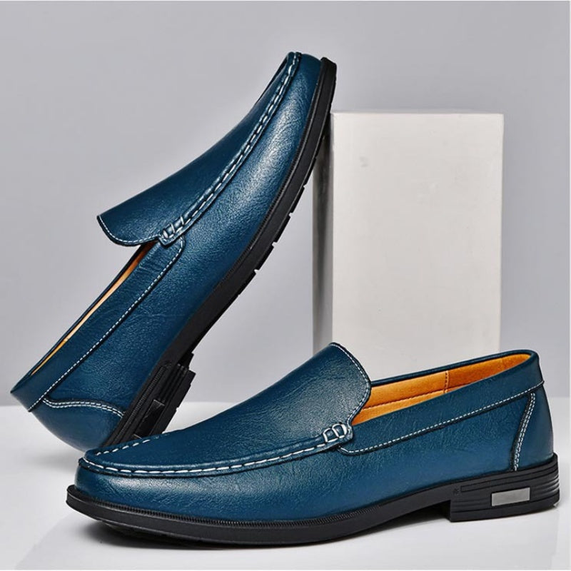 Classic Leather Slip-On Loafers