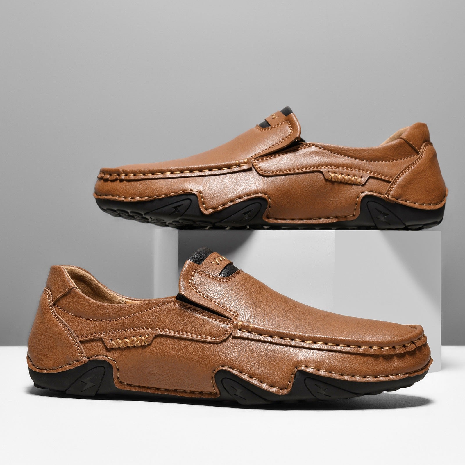 Comfort Slip-On Leather Moccasins