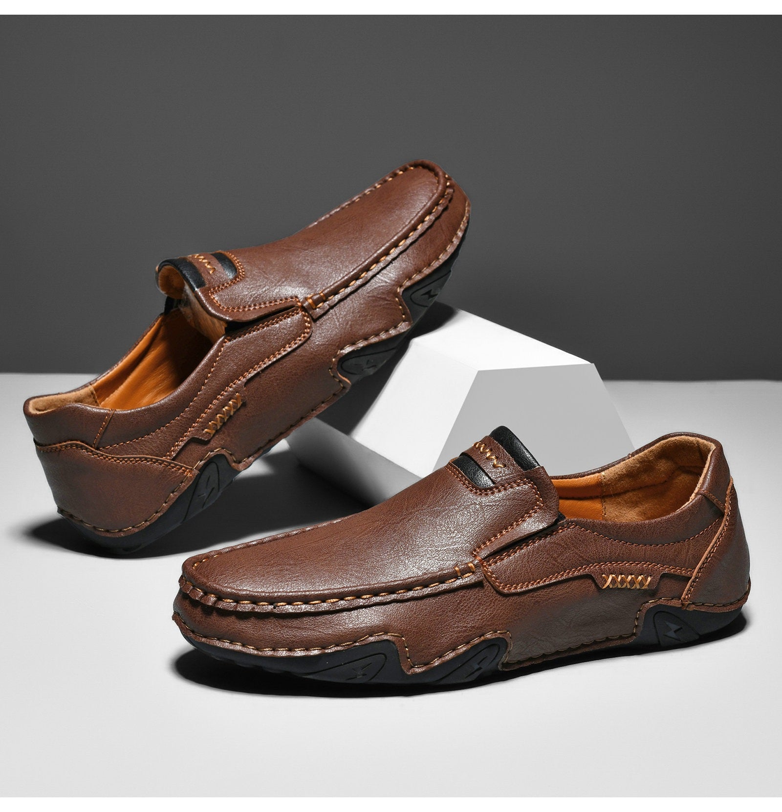 Comfort Slip-On Leather Moccasins