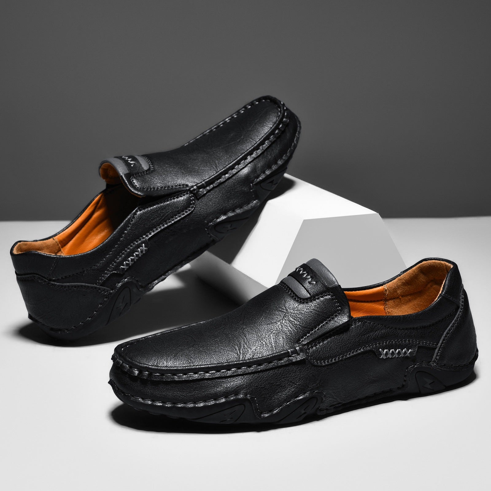 Comfort Slip-On Leather Moccasins