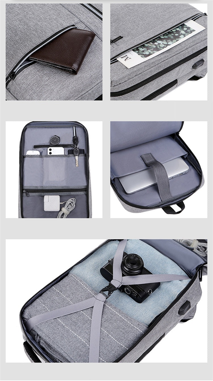 CompactEase Urban Travel Waterproof Backpack