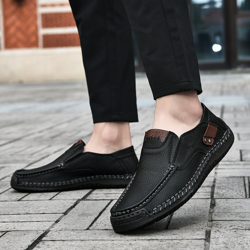 Flexible Casual Leather Moccasins