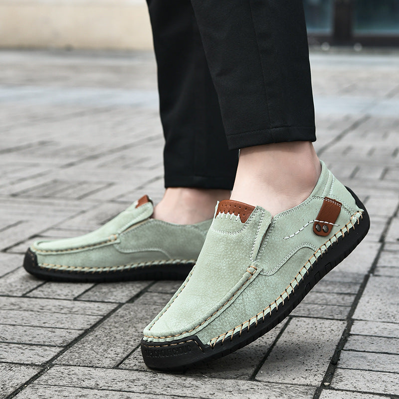 Flexible Casual Leather Moccasins