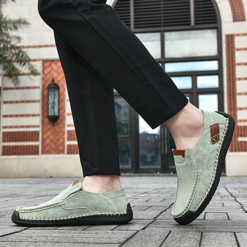 Flexible Casual Leather Moccasins