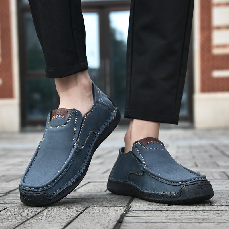 Flexible Casual Leather Moccasins