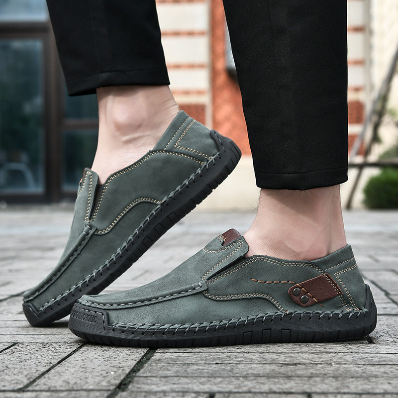 Flexible Casual Leather Moccasins