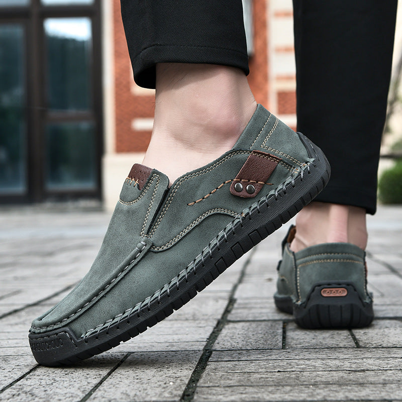 Flexible Casual Leather Moccasins