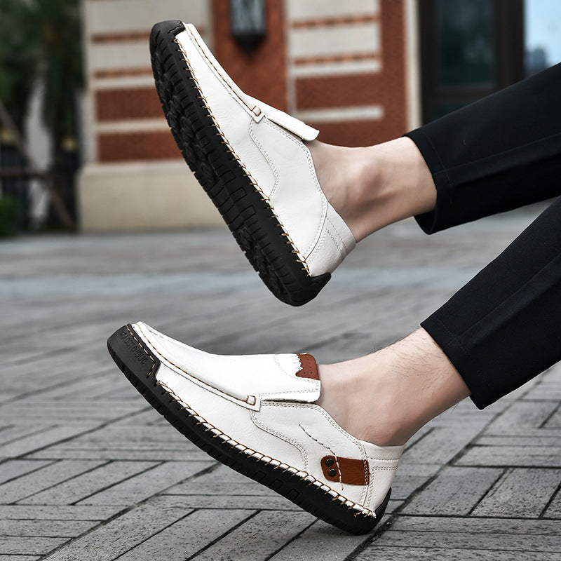 Flexible Casual Leather Moccasins