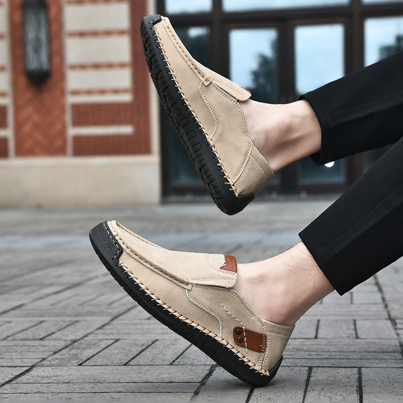 Flexible Casual Leather Moccasins