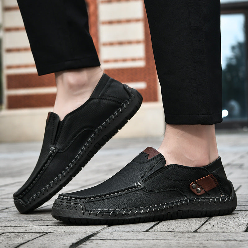 Flexible Casual Leather Moccasins
