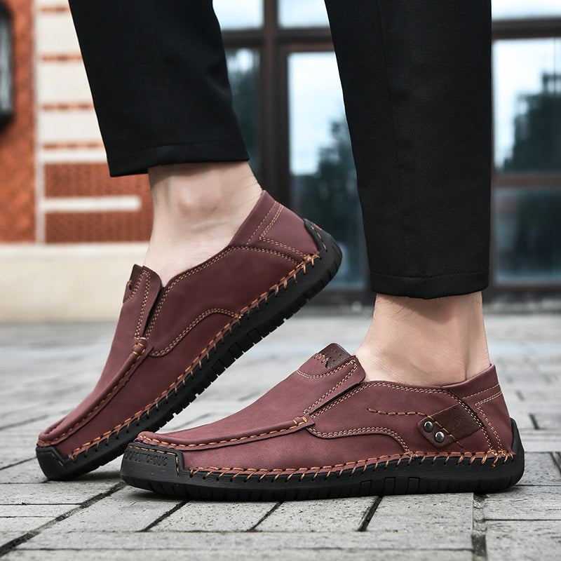 Flexible Casual Leather Moccasins