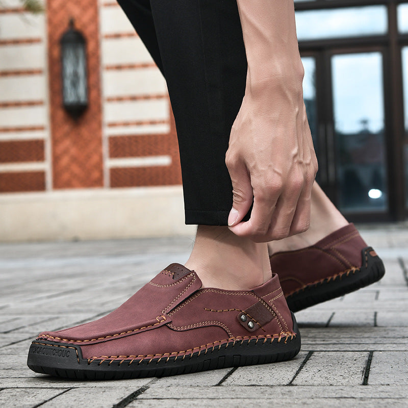 Flexible Casual Leather Moccasins