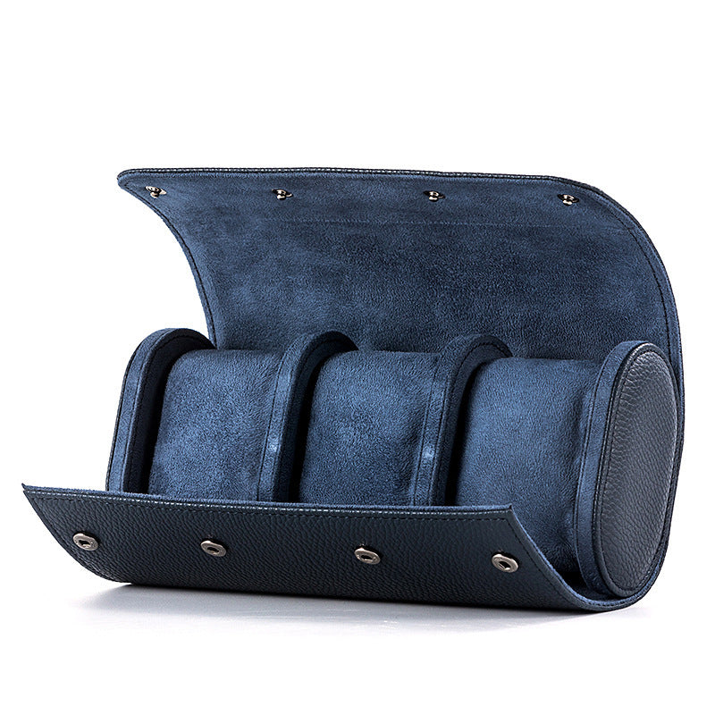 Luxury Leather Triple Watch Holder