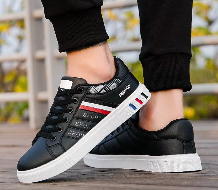 Sporty Leather Sneakers