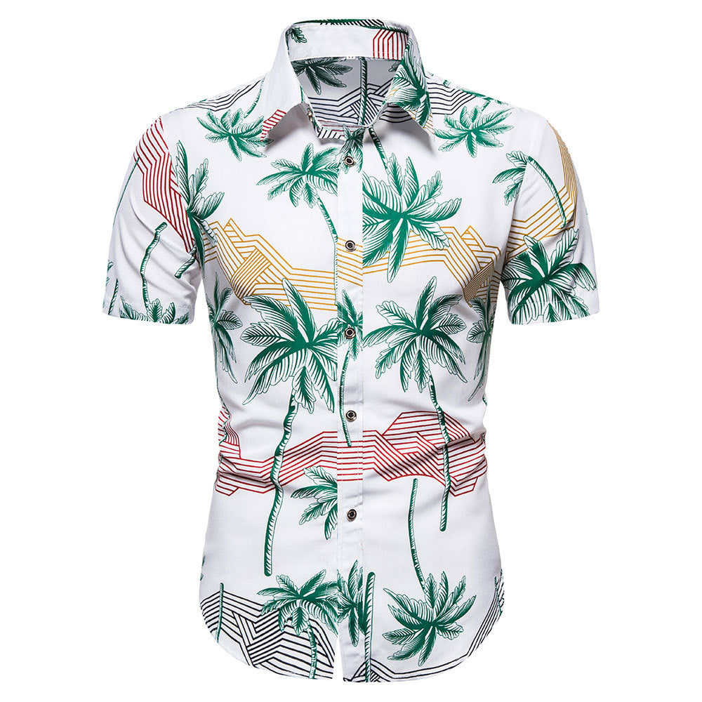 Tropical Lines Button Shirt