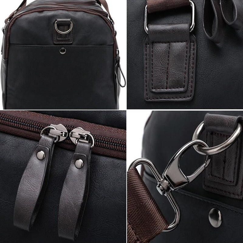 Traveler Sport Leather Duffle Bag