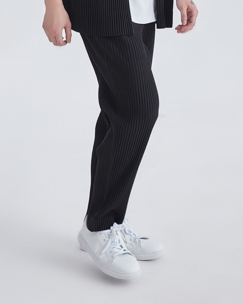 Ribbed Cotton Pantalon