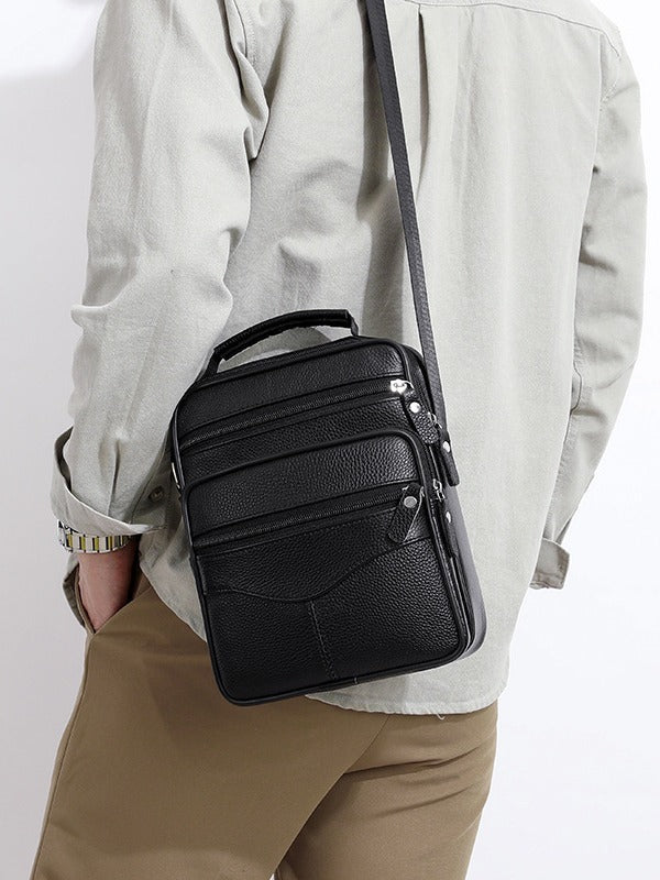 Classic Leather Crossbody Bag