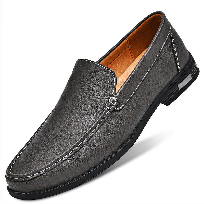 Classic Leather Slip-On Loafers