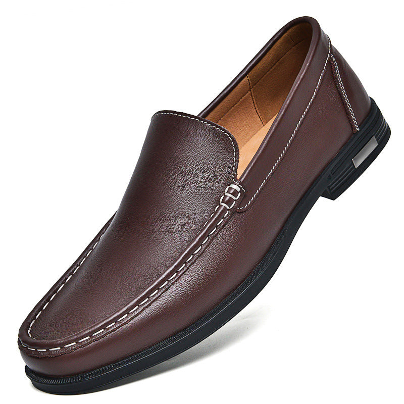 Classic Leather Slip-On Loafers