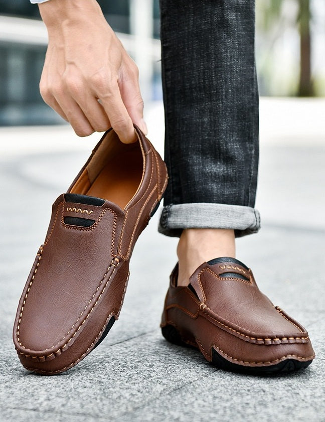 Comfort Slip-On Leather Moccasins