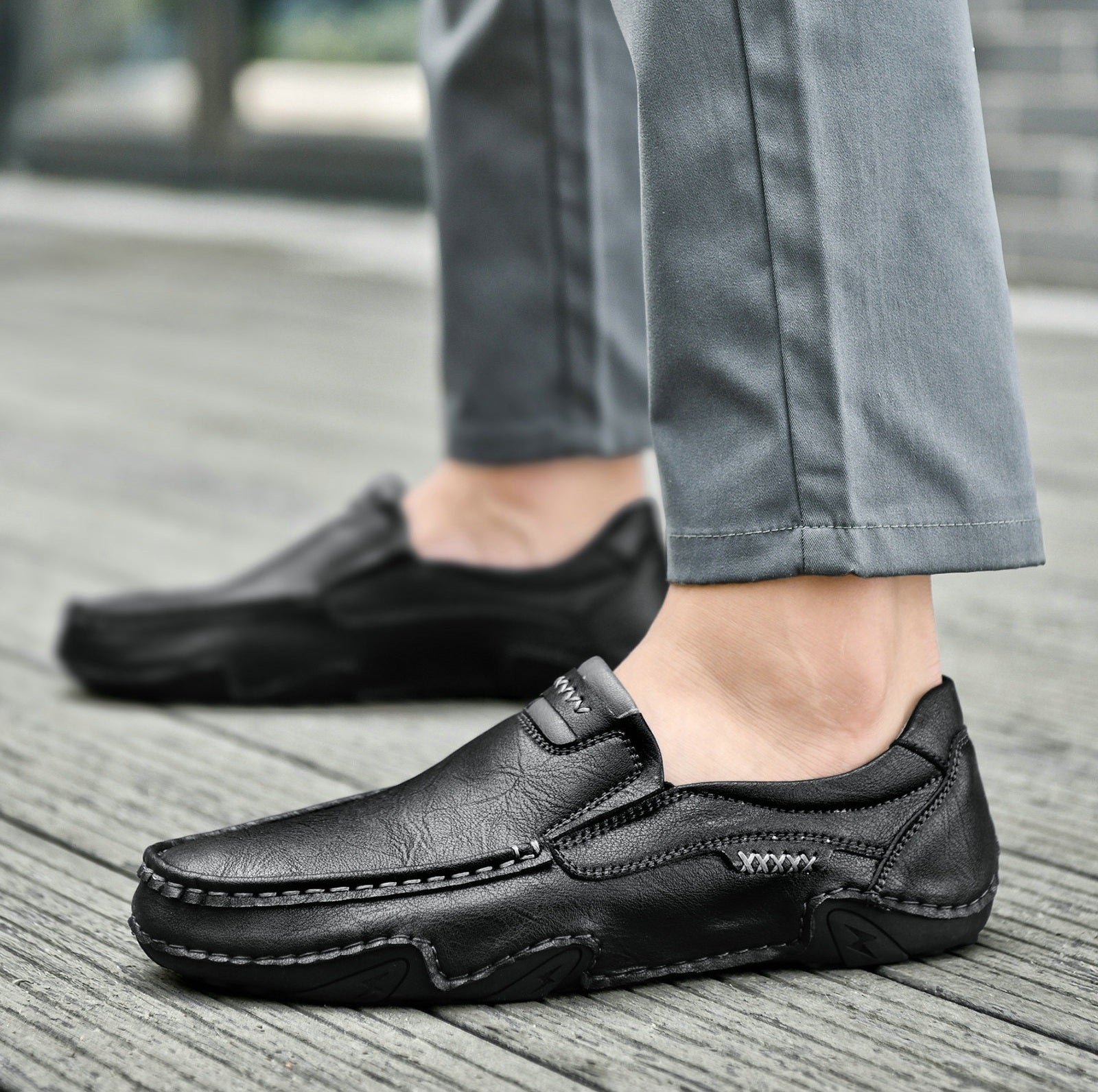 Comfort Slip-On Leather Moccasins