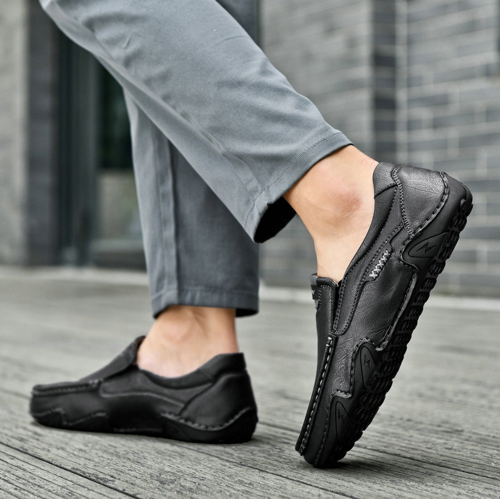 Comfort Slip-On Leather Moccasins