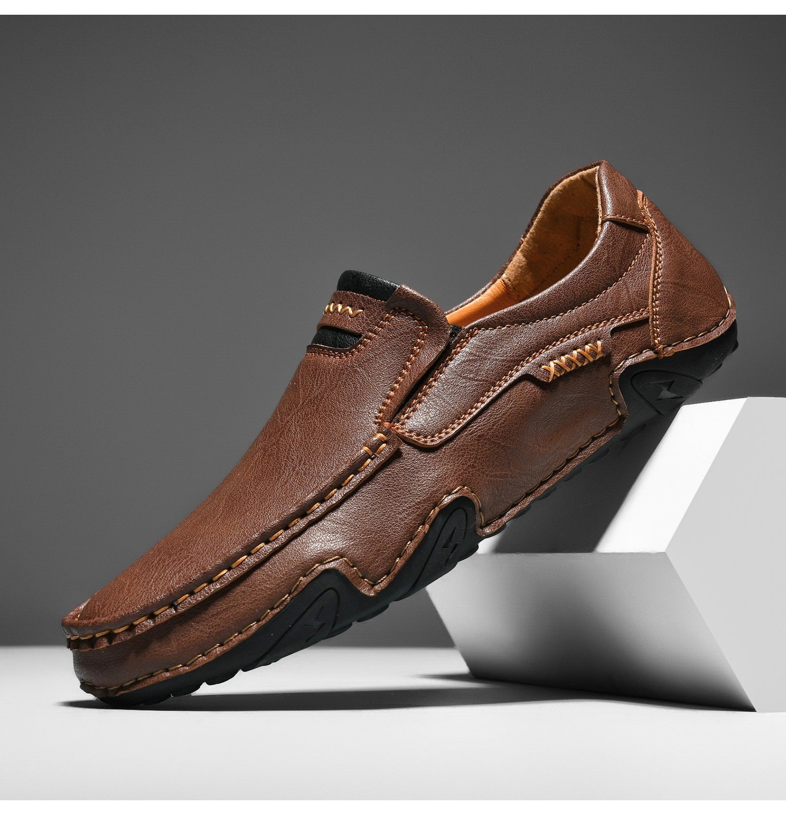 Comfort Slip-On Leather Moccasins