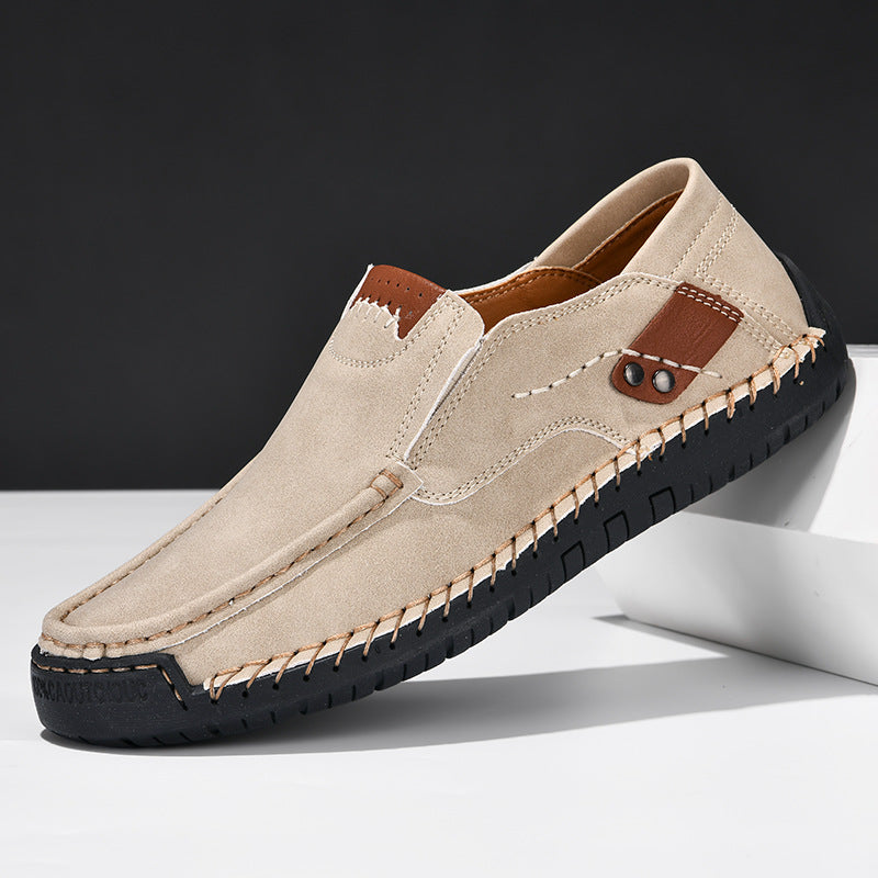Flexible Casual Leather Moccasins