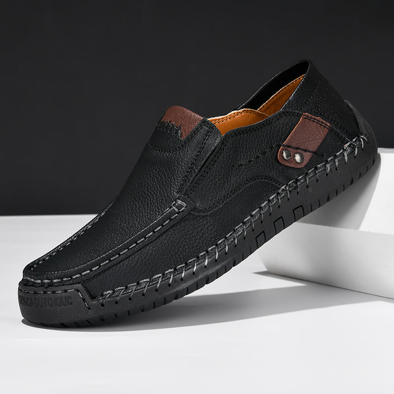 Flexible Casual Leather Moccasins
