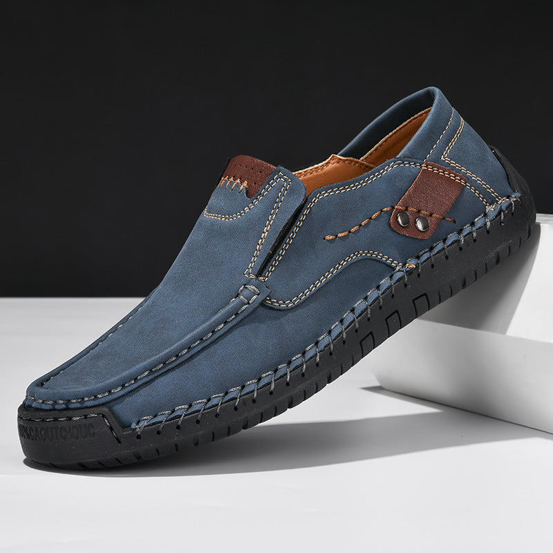 Flexible Casual Leather Moccasins