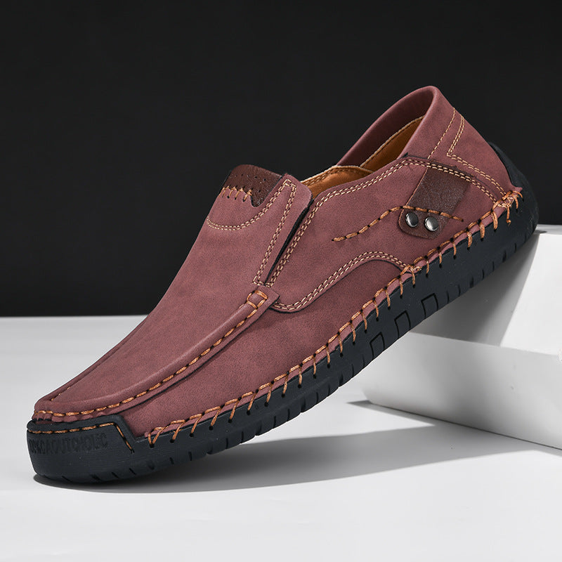 Flexible Casual Leather Moccasins
