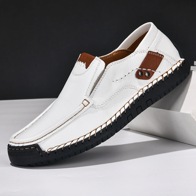 Flexible Casual Leather Moccasins