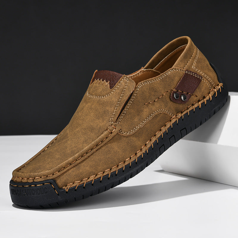 Flexible Casual Leather Moccasins