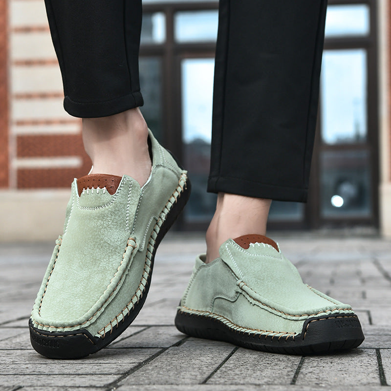 Flexible Casual Leather Moccasins
