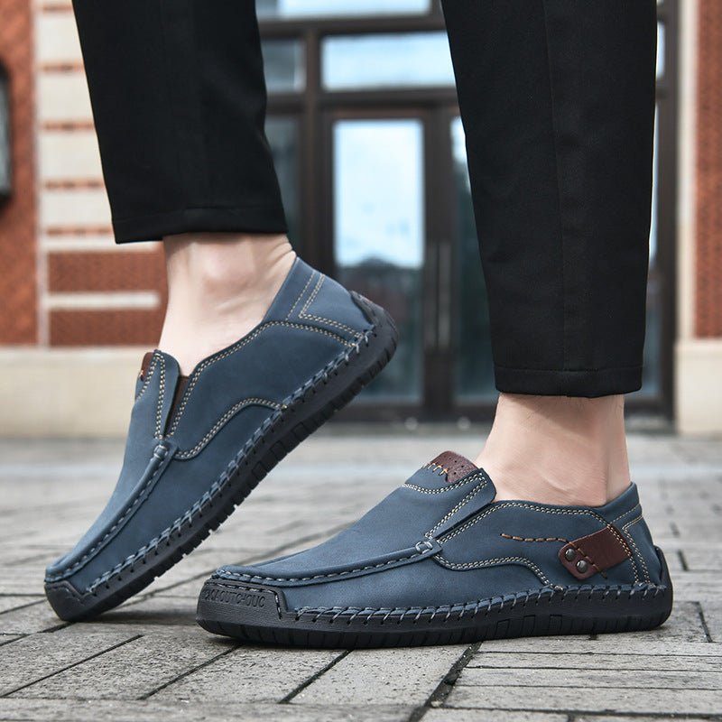 Flexible Casual Leather Moccasins