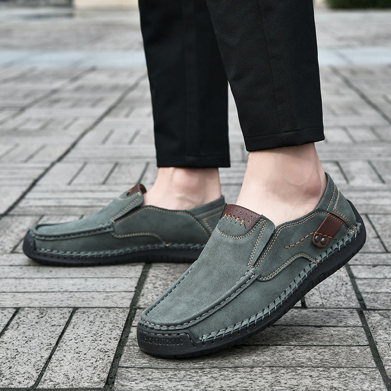 Flexible Casual Leather Moccasins