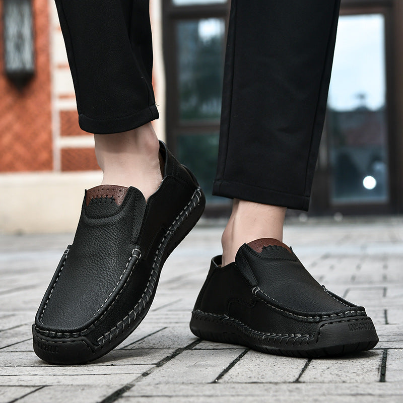 Flexible Casual Leather Moccasins