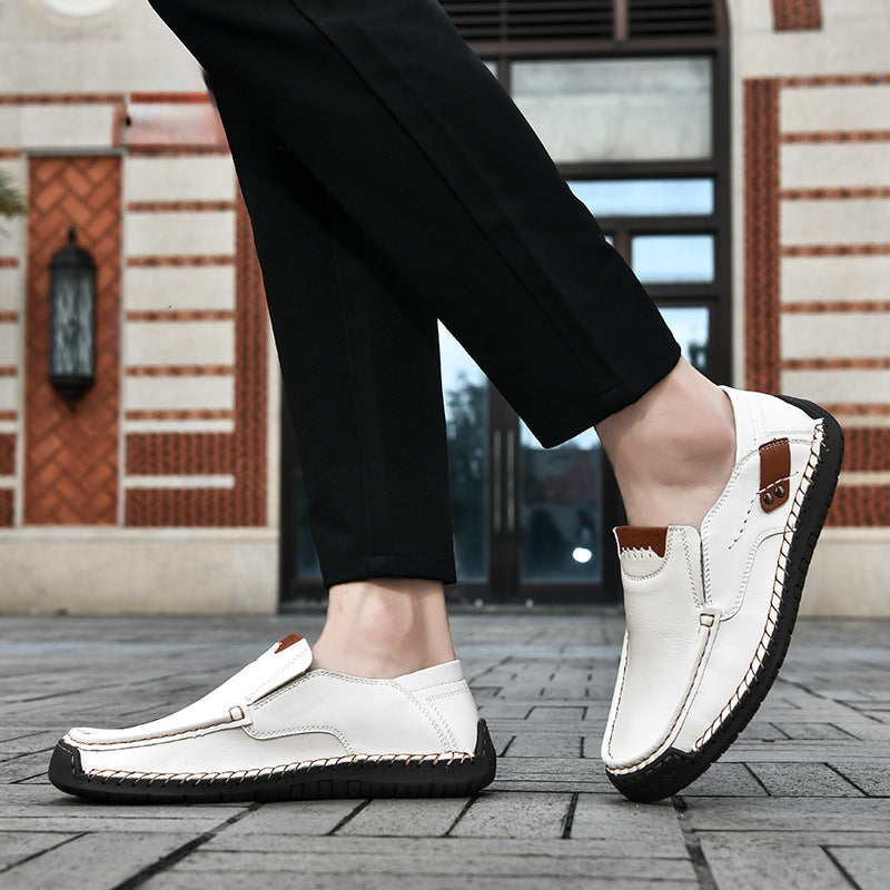 Flexible Casual Leather Moccasins