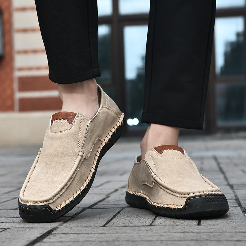 Flexible Casual Leather Moccasins
