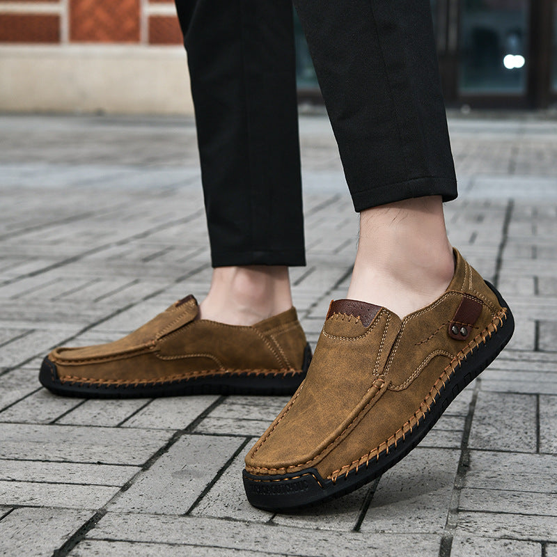 Flexible Casual Leather Moccasins