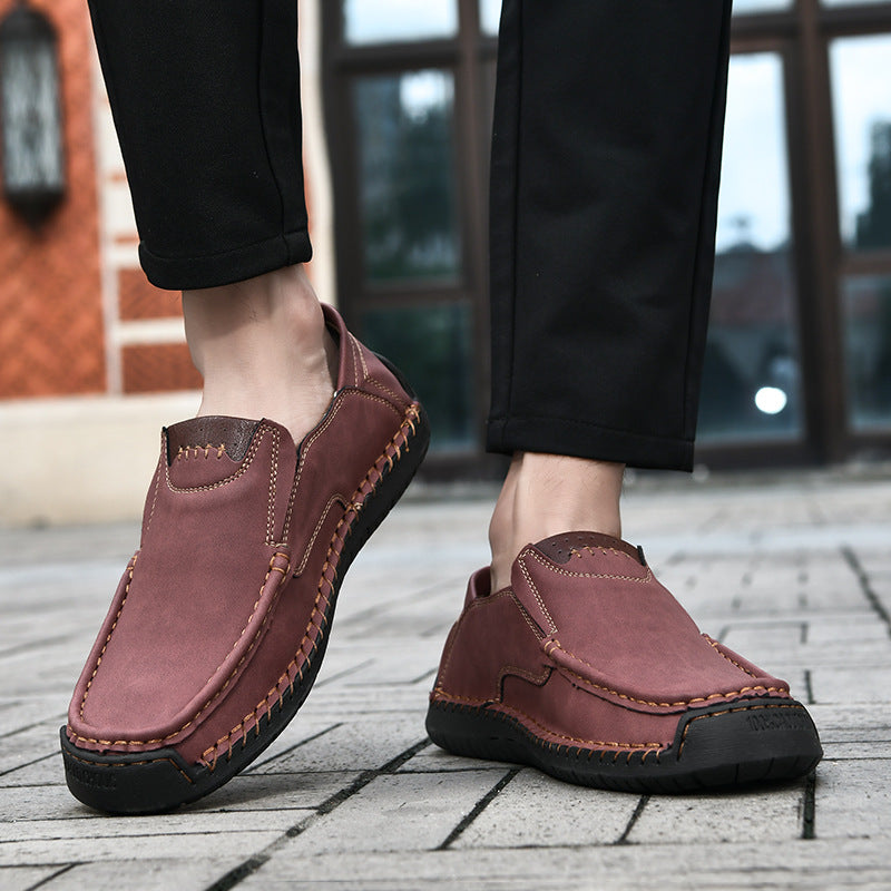 Flexible Casual Leather Moccasins
