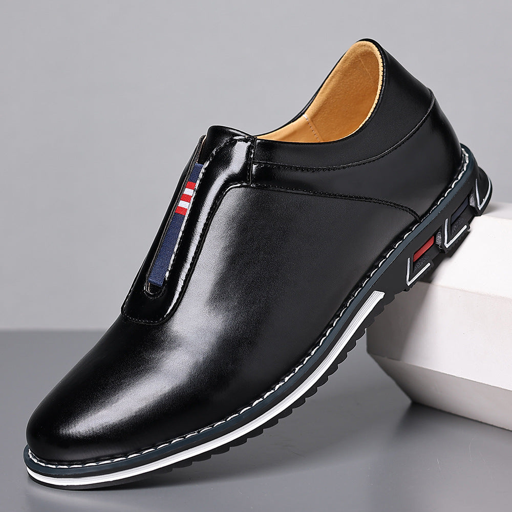 Glossy Slip-On Casual Sneakers