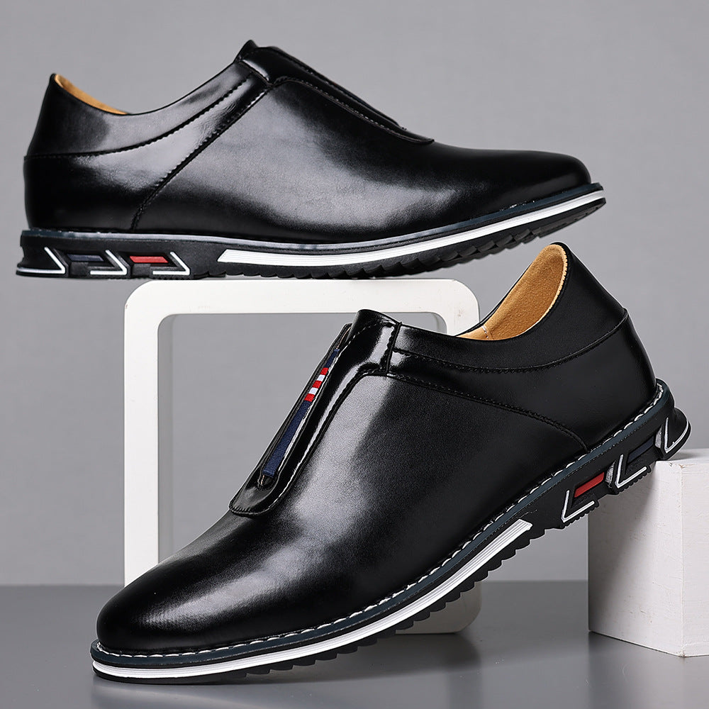 Glossy Slip-On Casual Sneakers