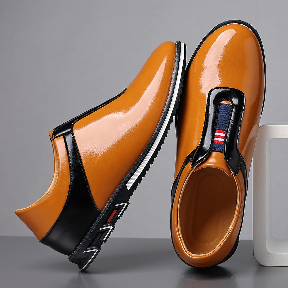 Glossy Slip-On Casual Sneakers