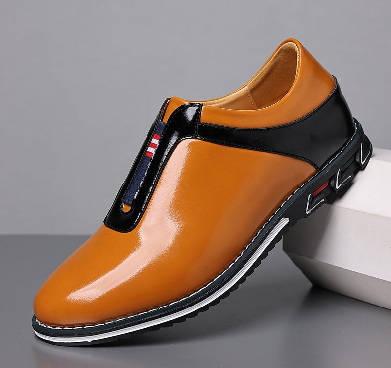 Glossy Slip-On Casual Sneakers